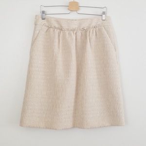 Gorgeous Talbots Aline skirt cream gold 6
